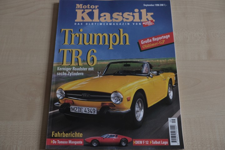 Deckblatt Motor Klassik (09/1996)